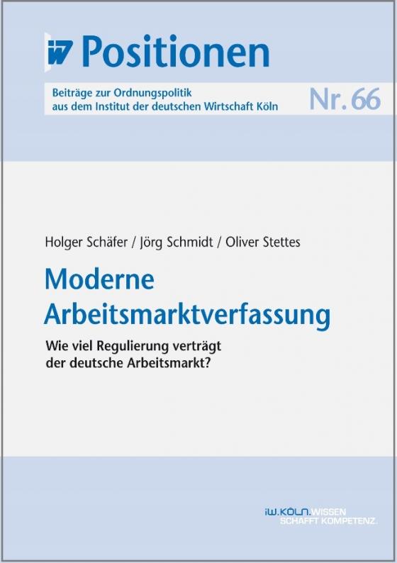 Cover-Bild Moderne Arbeitsmarktverfassung