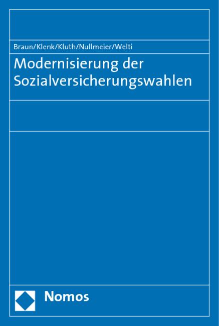 Cover-Bild Modernisierung der Sozialversicherungswahlen