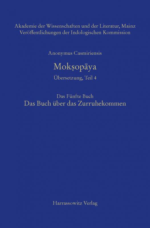 Cover-Bild Mokṣopāya - Übersetzung, Teil 4, Das Fünfte Buch. Das Buch über das Zurruhekommen