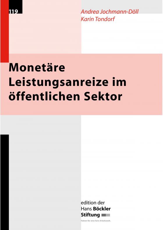 Cover-Bild Monetäre Leistungsanreize im öffentlichen Sektor