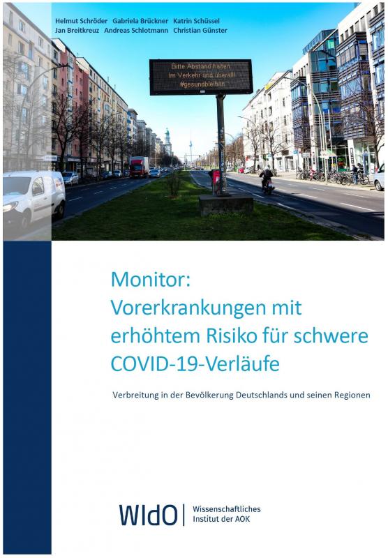 Cover-Bild Monitor: Vorerkrankungen mit erhöhtem Risiko für schwere COVID-19-Verläufe