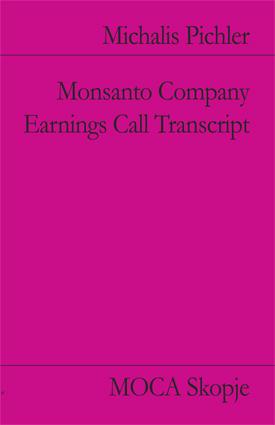 Cover-Bild Monsanto Company Earnings Call Transcript