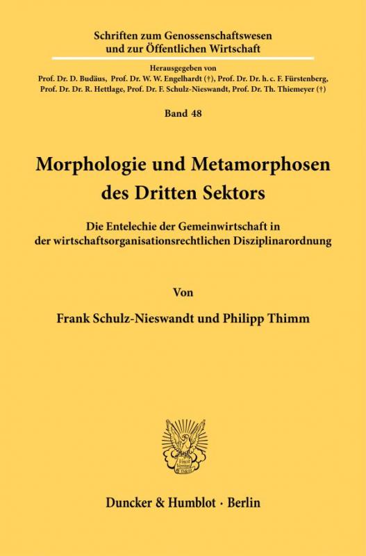 Cover-Bild Morphologie und Metamorphosen des Dritten Sektors.