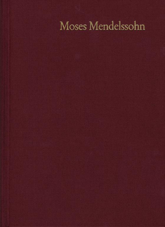 Cover-Bild Moses Mendelssohn: Gesammelte Schriften. Jubiläumsausgabe / Band 25,1-2: Register und Corrigenda