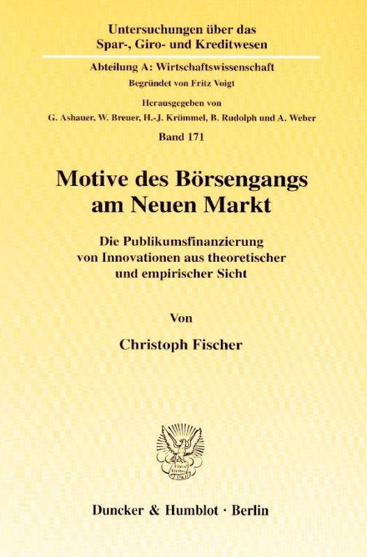 Cover-Bild Motive des Börsengangs am Neuen Markt.