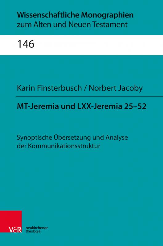 Cover-Bild MT-Jeremia und LXX-Jeremia 25-52