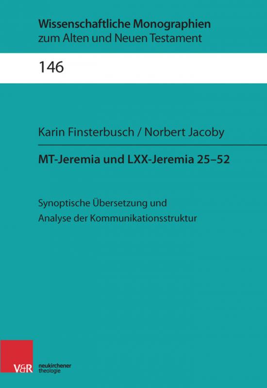 Cover-Bild MT-Jeremia und LXX-Jeremia 25–52