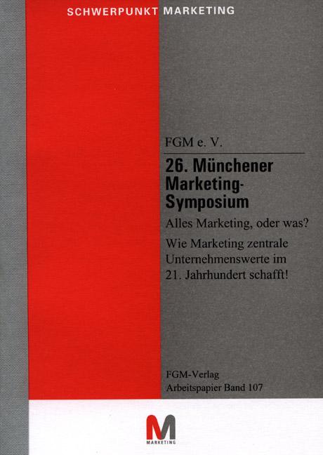 Cover-Bild Münchener Marketing-Symposium (26.)