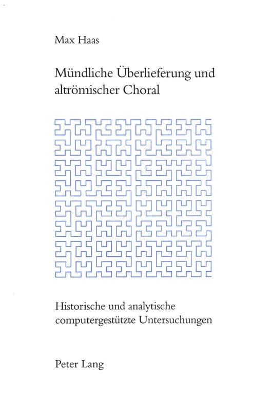 Cover-Bild Mündliche Überlieferung und altrömischer Choral