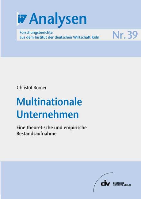 Cover-Bild Multinationale Unternehmen