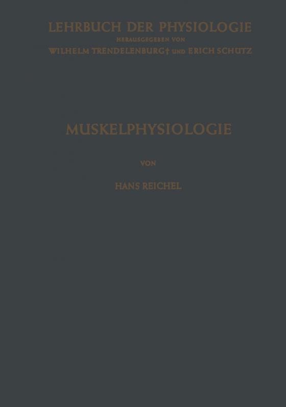 Cover-Bild Muskelphysiologie