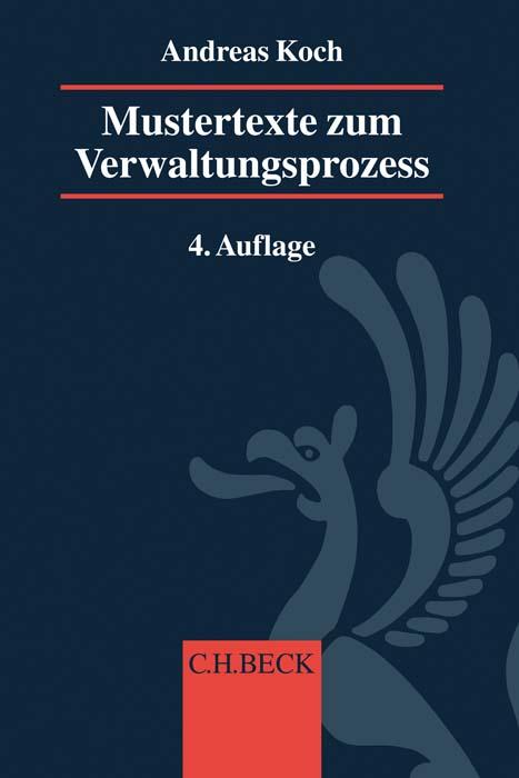 Cover-Bild Mustertexte zum Verwaltungsprozess