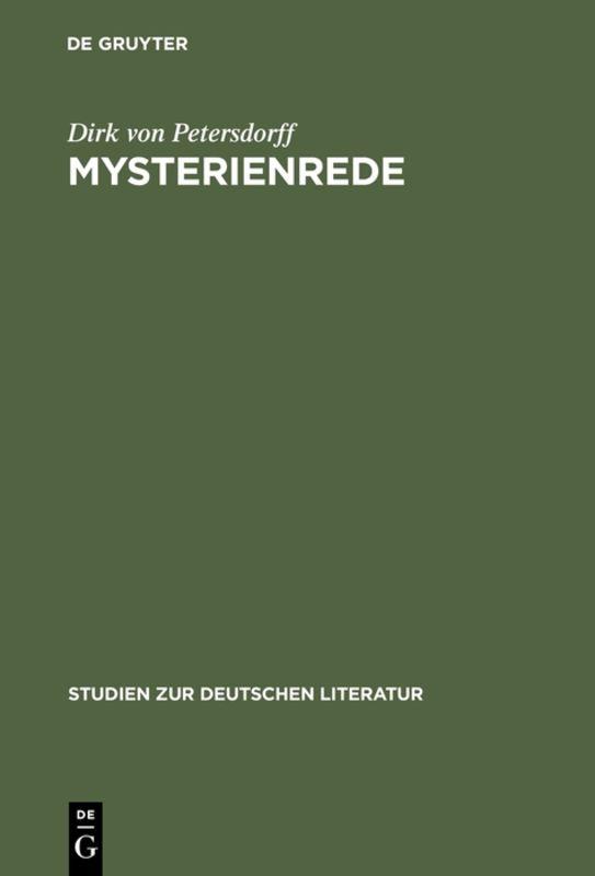 Cover-Bild Mysterienrede