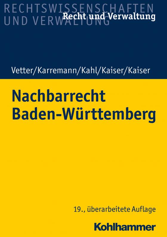 Cover-Bild Nachbarrecht Baden-Württemberg