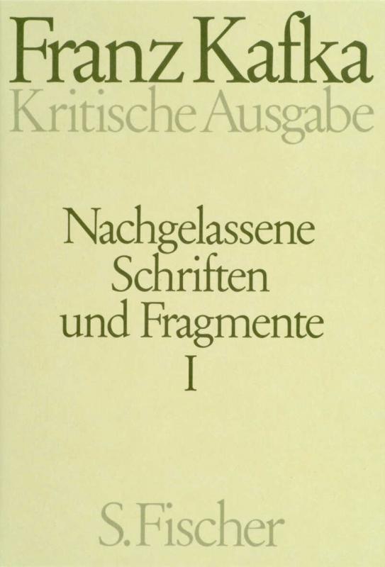 Cover-Bild Nachgelassene Schriften und Fragmente I