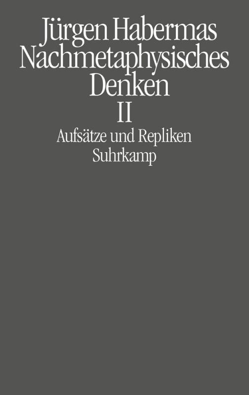 Cover-Bild Nachmetaphysisches Denken II