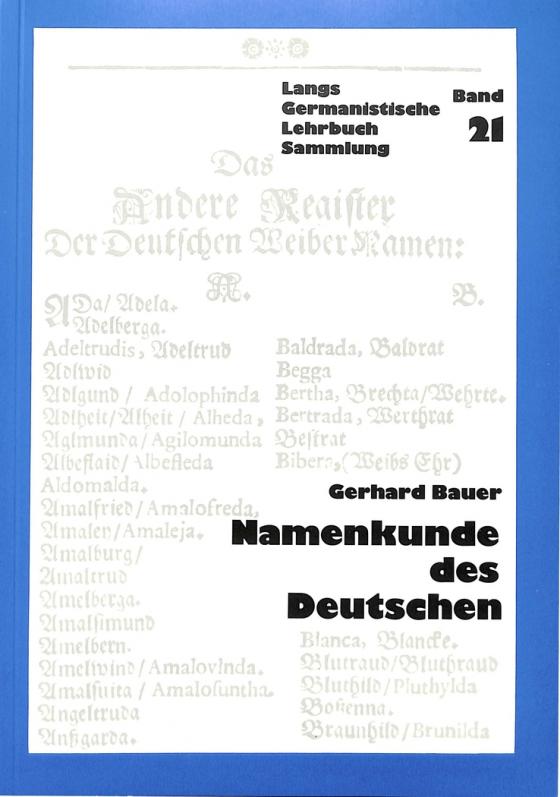 Cover-Bild Namenkunde des Deutschen