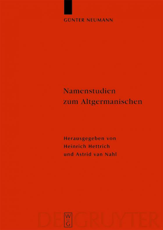 Cover-Bild Namenstudien zum Altgermanischen