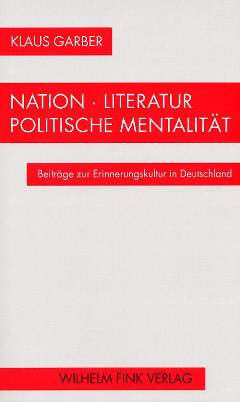 Cover-Bild Nation - Literatur - Politische Mentalität