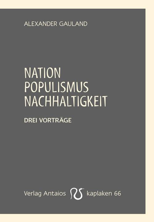 Cover-Bild Nation, Populismus, Nachhaltigkeit