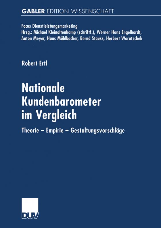 Cover-Bild Nationale Kundenbarometer im Vergleich