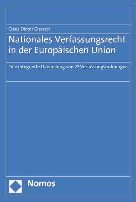Cover-Bild Nationales Verfassungsrecht in der Europäischen Union