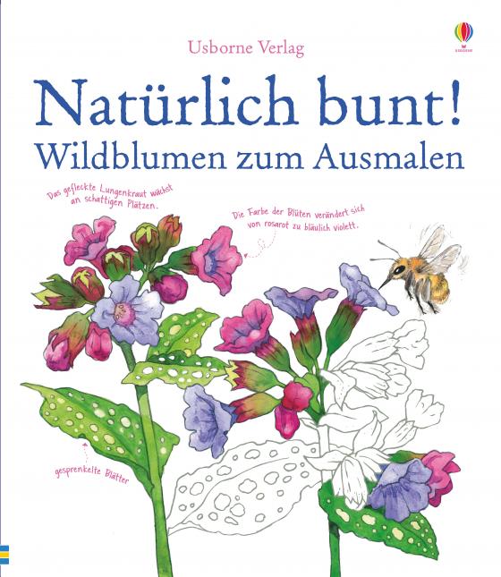 Cover-Bild Natürlich bunt! Wildblumen zum Ausmalen