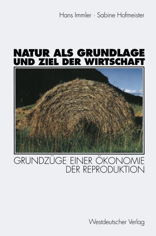 Cover-Bild Natur als Grundlage und Ziel der Wirtschaft