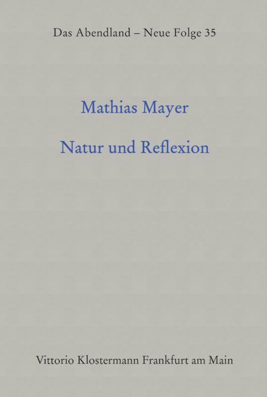 Cover-Bild Natur und Reflexion