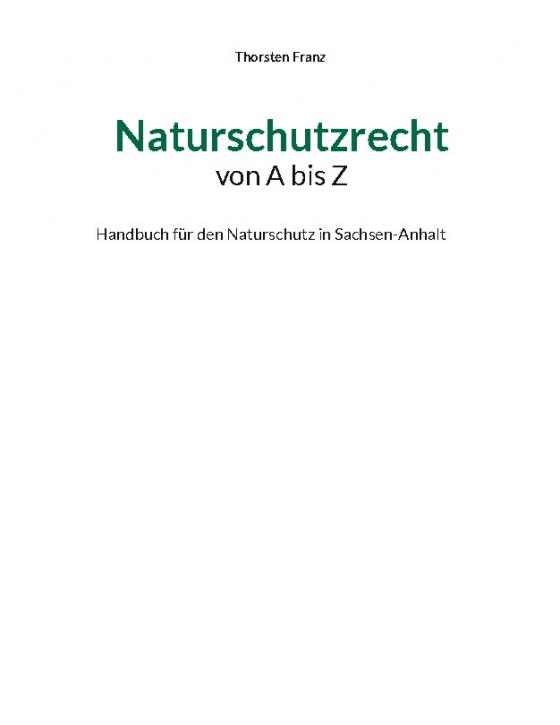 Cover-Bild Naturschutzrecht von A bis Z