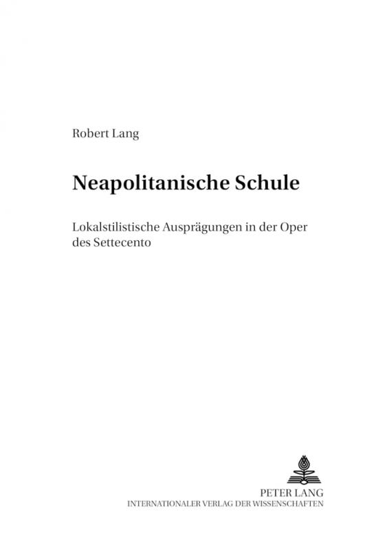 Cover-Bild «Neapolitanische Schule»