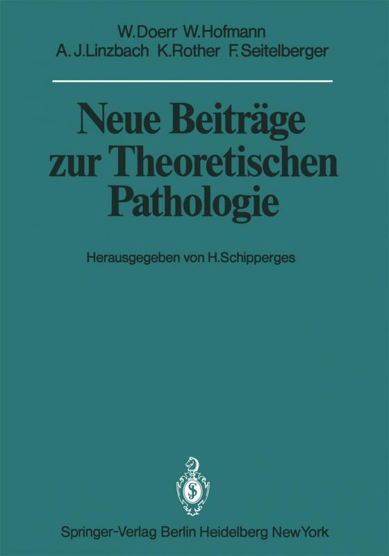 Cover-Bild Neue Beiträge zur Theoretischen Pathologie