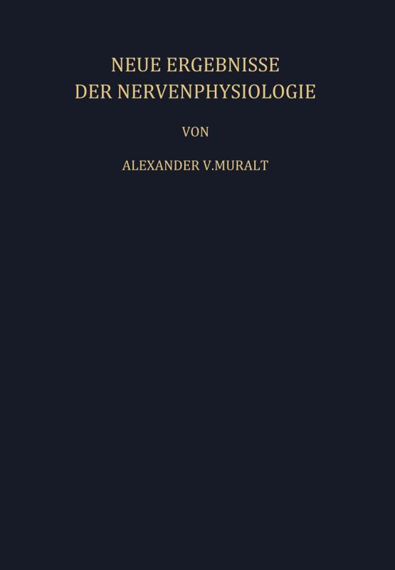 Cover-Bild Neue Ergebnisse der Nervenphysiologie