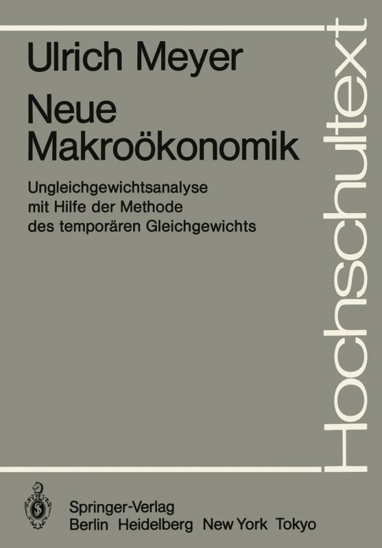 Cover-Bild Neue Makroökonomik