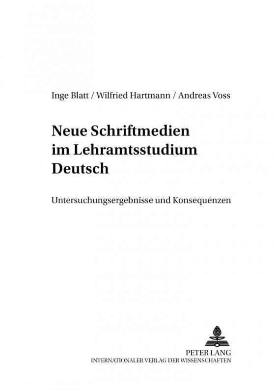 Cover-Bild Neue Schriftmedien im Lehramtsstudium Deutsch