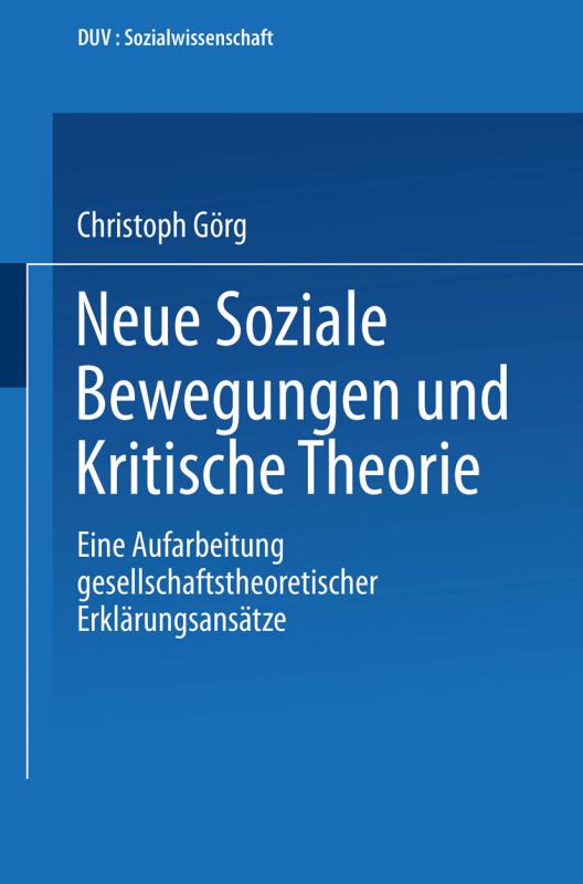 Cover-Bild Neue Soziale Bewegungen und Kritische Theorie