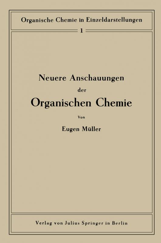 Cover-Bild Neuere Anschauungen der organischen Chemie