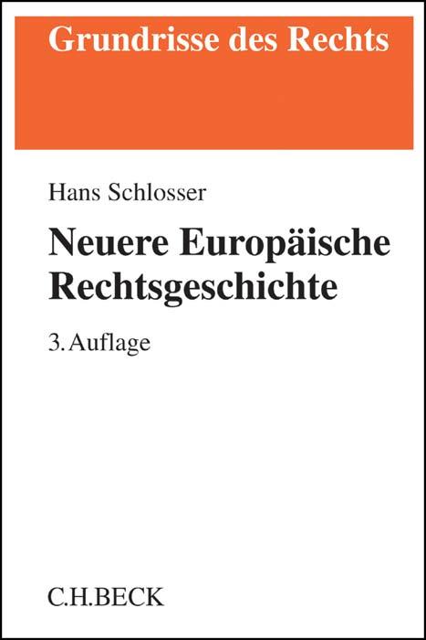 Cover-Bild Neuere Europäische Rechtsgeschichte