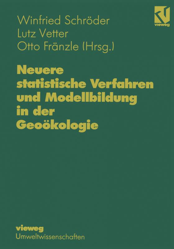 Cover-Bild Neuere statistische Verfahren und Modellbildung in der Geoökologie