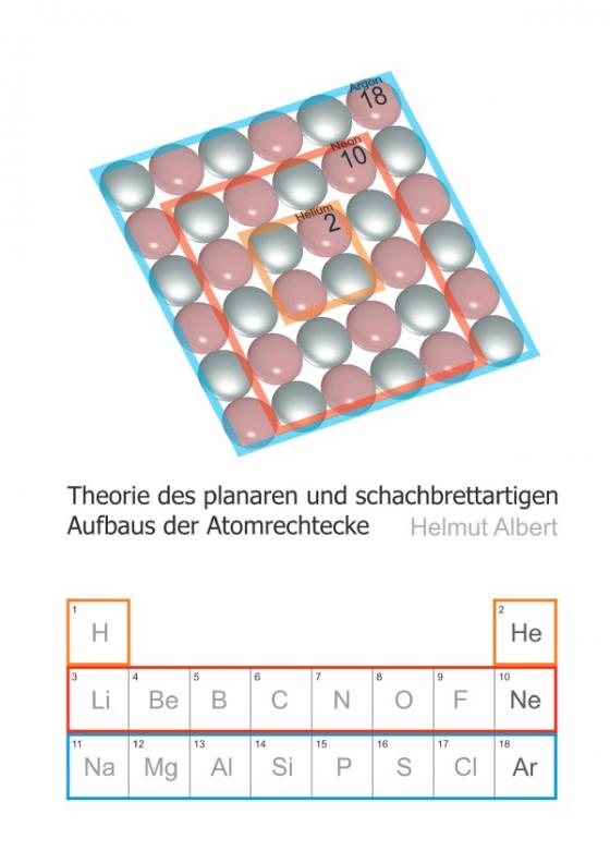 Cover-Bild Neues Atommodell / Theorie des planaren und schachbrettartigen Aufbaus der Atomrechtecke