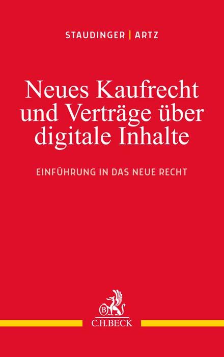 Cover-Bild Neues Kaufrecht und Verträge über digitale Produkte