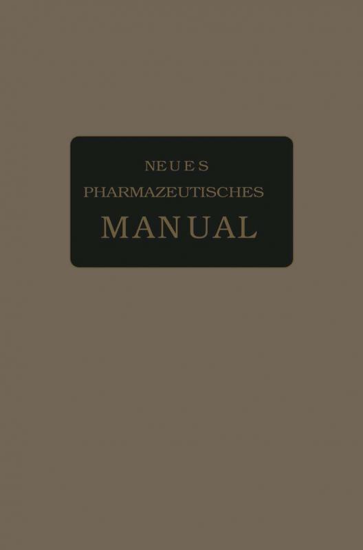 Cover-Bild Neues Pharmazeutisches Manual