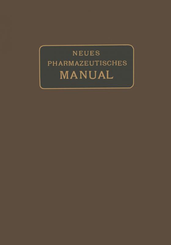 Cover-Bild Neues Pharmazeutisches Manual