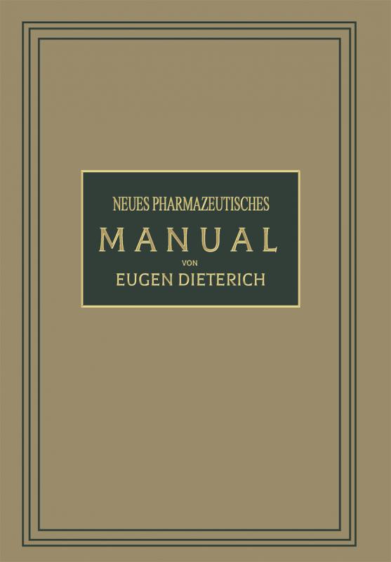 Cover-Bild Neues Pharmazeutisches Manual