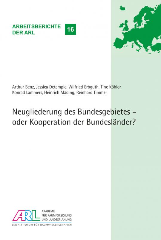 Cover-Bild Neugliederung des Bundesgebietes - oder Kooperation der Bundesländer?