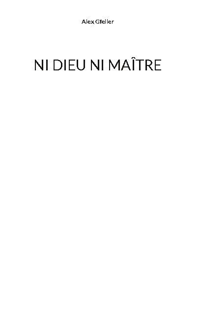 Cover-Bild NI DIEU NI MAÎTRE