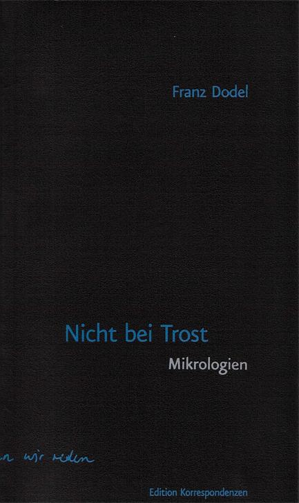 Cover-Bild Nicht bei Trost. Mikrologien