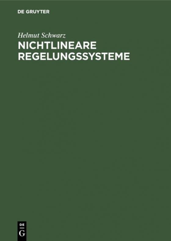 Cover-Bild Nichtlineare Regelungssysteme
