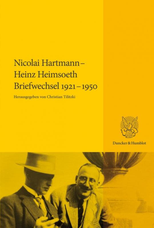 Cover-Bild Nicolai Hartmann – Heinz Heimsoeth. Briefwechsel 1921–1950