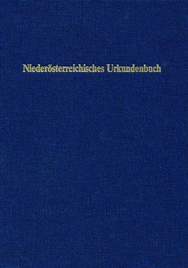 Cover-Bild Niederösterreichisches Urkundenbuch